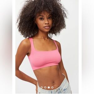 brand new urban outfitter seamless pink tank small